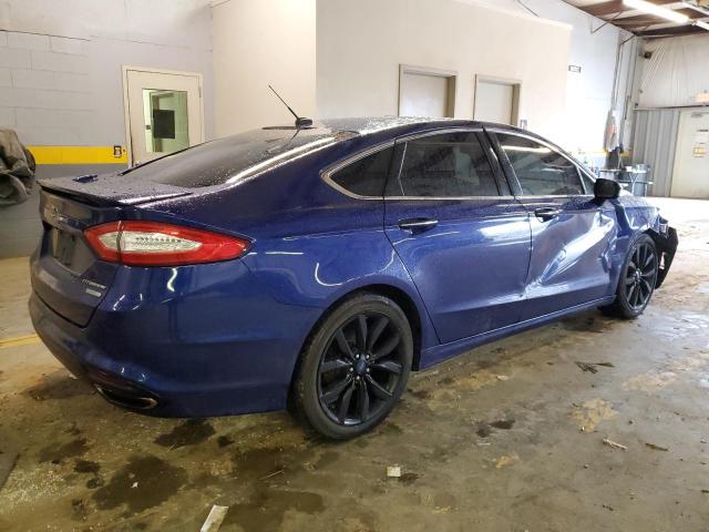 3FA6P0K9XGR226533 - 2016 FORD FUSION TITANIUM BLUE photo 3