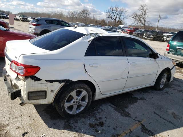 5YFBU4EEXDP190328 - 2013 TOYOTA COROLLA BASE WHITE photo 3