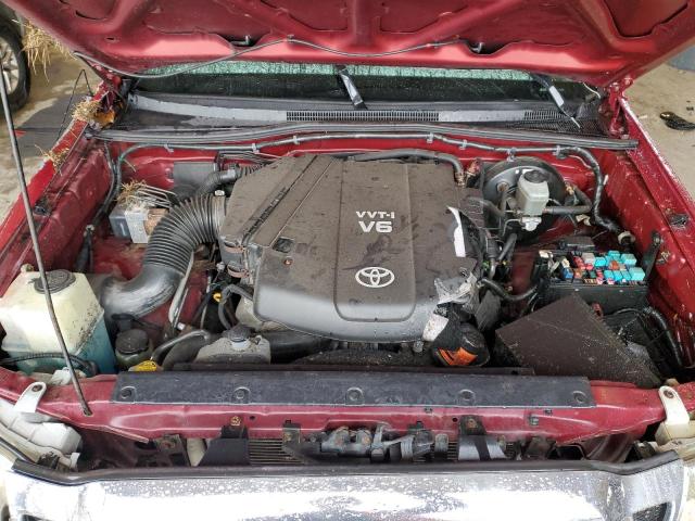 5TEUU42NX5Z017238 - 2005 TOYOTA TACOMA ACCESS CAB მუქწითელი ფოტო 11