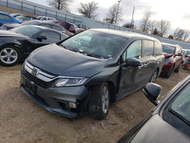 5FNRL6H77KB051924 - 2019 HONDA ODYSSEY EXL GRAY photo 1