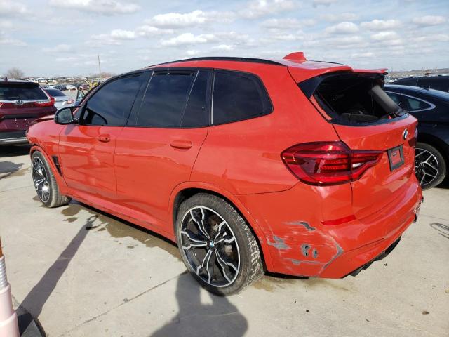 5YMTS0C01L9B34139 - 2020 BMW X3 M COMPETITION ORANGE photo 2