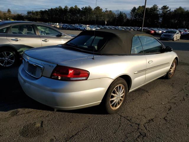 1C3EL65R82N198988 - 2002 CHRYSLER SEBRING LIMITED SILVER photo 3