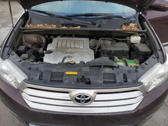 5TDZK3EH1CS075907 - 2012 TOYOTA HIGHLANDER BASE Марун фото 11