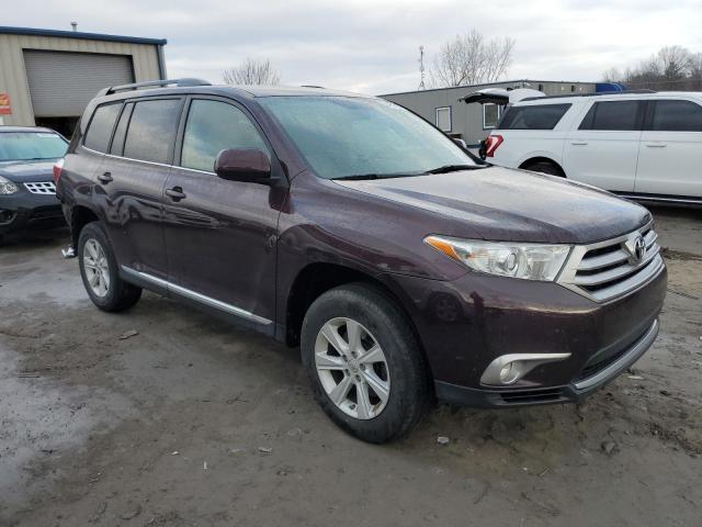 5TDZK3EH1CS075907 - 2012 TOYOTA HIGHLANDER BASE Марун фото 4