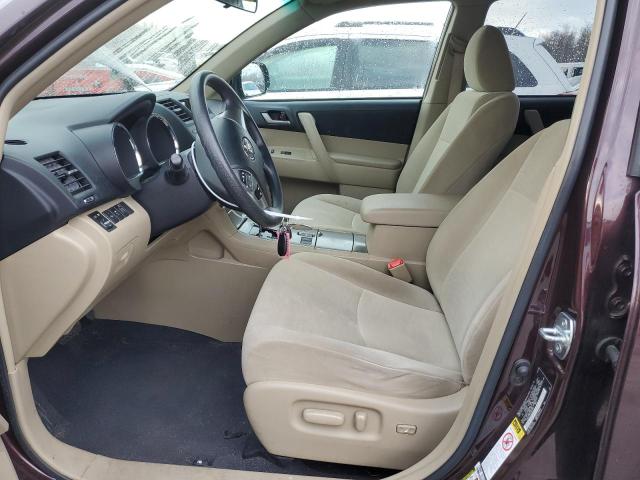 5TDZK3EH1CS075907 - 2012 TOYOTA HIGHLANDER BASE Марун фото 7