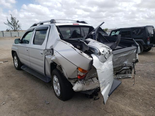 2HJYK16578H507373 - 2008 HONDA RIDGELINE RTL SILVER photo 3