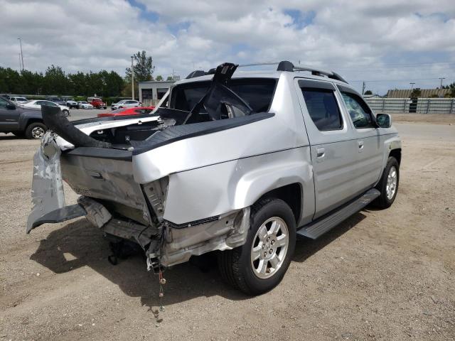 2HJYK16578H507373 - 2008 HONDA RIDGELINE RTL SILVER photo 4