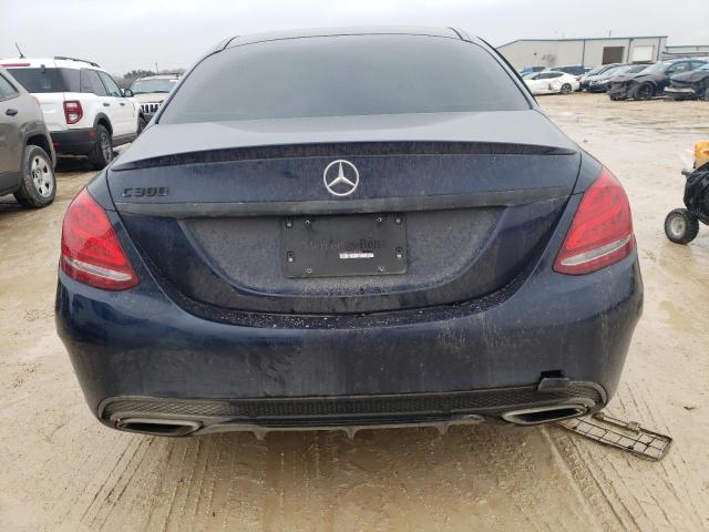 WDDWF4JB7JR412452 - 2018 MERCEDES-BENZ C 300 BLUE photo 6