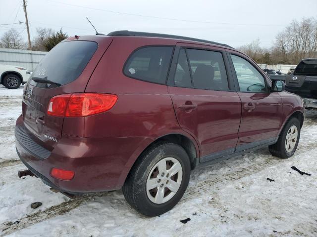 5NMSG13D79H246517 - 2009 HYUNDAI SANTA FE GLS MAROON photo 3