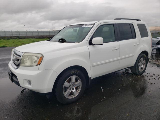 5FNYF38569B026443 - 2009 HONDA PILOT EXL WHITE photo 1