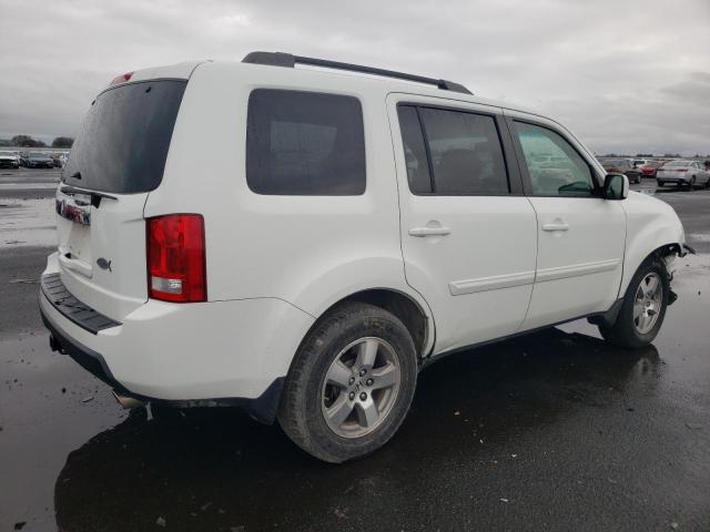 5FNYF38569B026443 - 2009 HONDA PILOT EXL WHITE photo 3