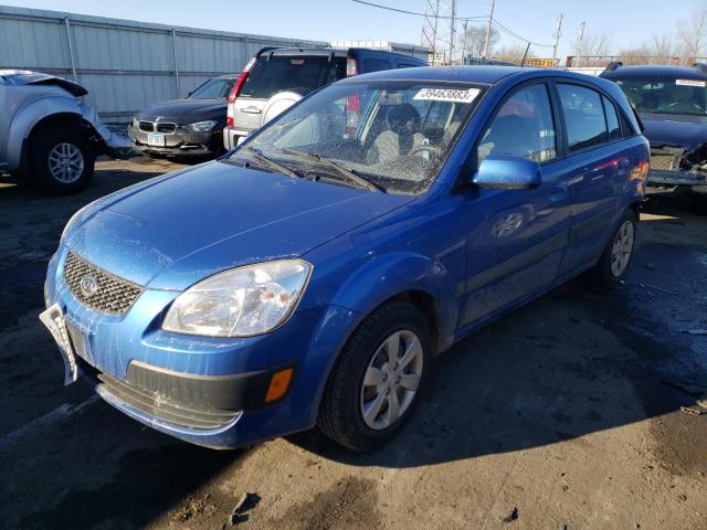 KNADE243396570889 - 2009 KIA RIO 5 SX BLUE photo 1