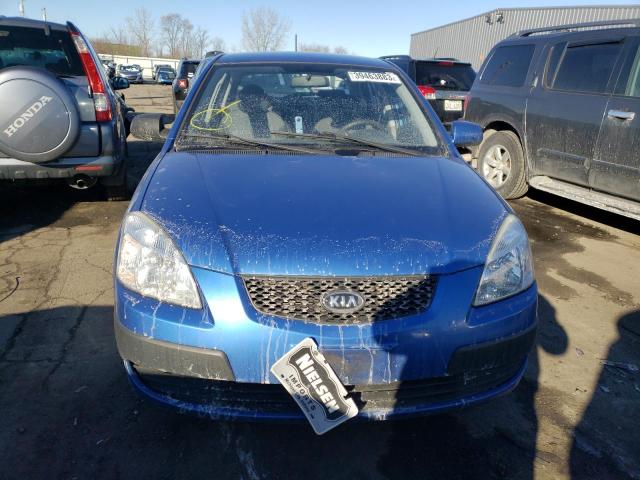 KNADE243396570889 - 2009 KIA RIO 5 SX BLUE photo 5