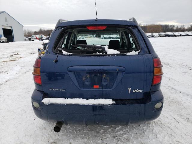 5Y2SM62854Z410734 - 2004 PONTIAC VIBE BLUE photo 6