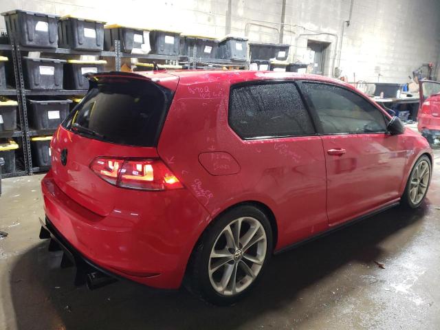 3VWYT7AU6FM034516 - 2015 VOLKSWAGEN GTI RED photo 3