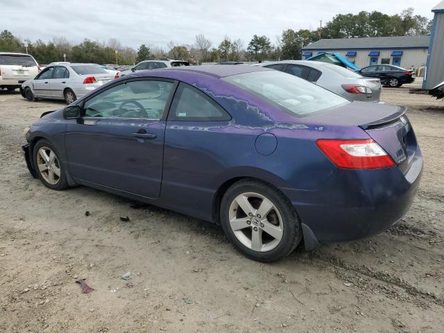 2HGFG12807H519717 - 2007 HONDA CIVIC EX BLUE photo 2