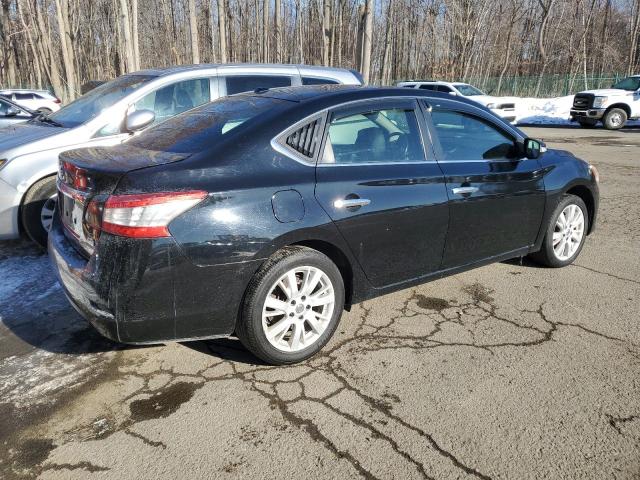 3N1AB7AP7DL608676 - 2013 NISSAN SENTRA S BLACK photo 3