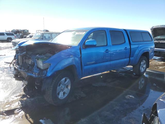 5TEMU52N87Z323606 - 2007 TOYOTA TACOMA DOUBLE CAB LONG BED BLUE photo 1