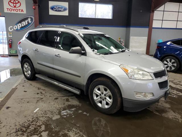 1GNKRFEDXBJ300131 - 2011 CHEVROLET TRAVERSE LS SILVER photo 4