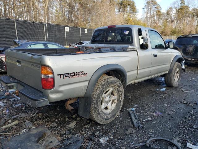 5TESM92N24Z383312 - 2004 TOYOTA TACOMA XTRACAB PRERUNNER ვერცხლისფერი ფოტო 3
