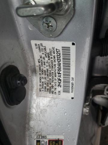 2HGFA1F60AH313217 - 2010 HONDA CIVIC LX-S SILVER photo 12