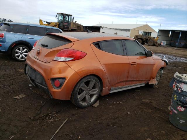 KMHTC6AE0FU229714 - 2015 HYUNDAI VELOSTER TURBO ORANGE photo 3