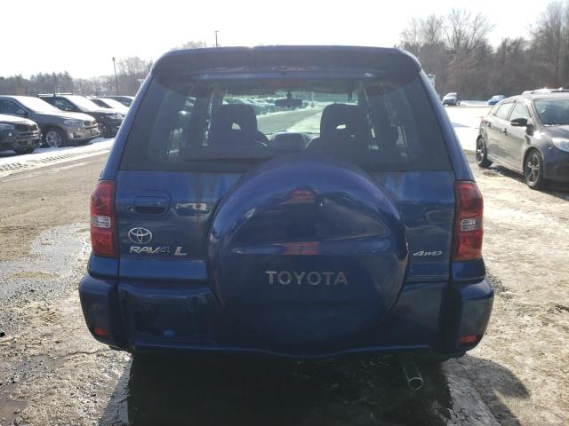 JTEHD20VX46001783 - 2004 TOYOTA RAV4 BLUE photo 6