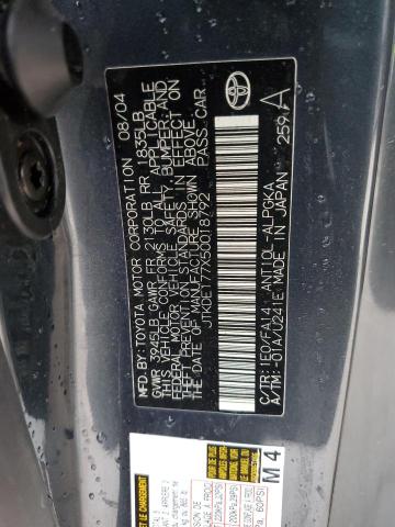 JTKDE177X50018792 - 2005 TOYOTA SCION TC 石墨色 照片 12