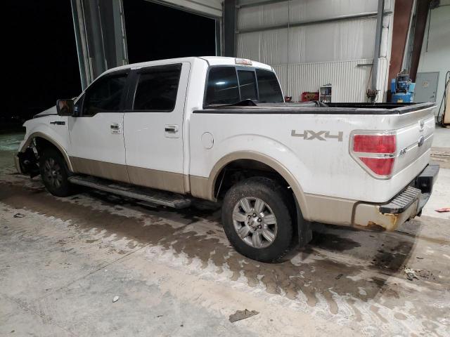 1FTFW1EV1AKE46277 - 2010 FORD F150 SUPERCREW WHITE photo 2