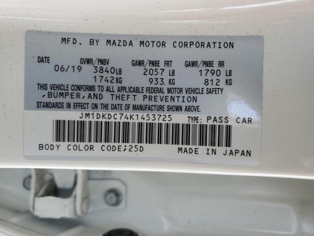 JM1DKDC74K1453725 - 2019 MAZDA CX-3 TOURING WHITE photo 13