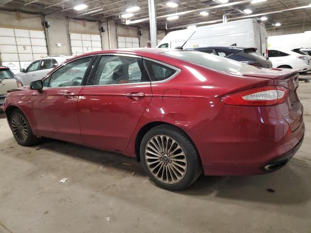 3FA6P0K97GR165867 - 2016 FORD FUSION TITANIUM RED photo 2