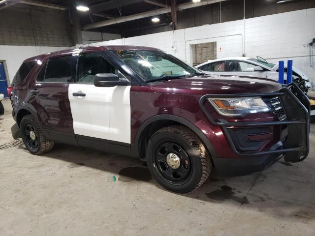 1FM5K8AR8KGA65051 - 2019 FORD EXPLORER POLICE INTERCEPTOR მუქწითელი ფოტო 4
