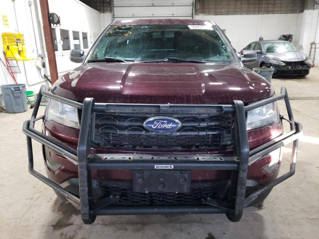 1FM5K8AR8KGA65051 - 2019 FORD EXPLORER POLICE INTERCEPTOR მუქწითელი ფოტო 5
