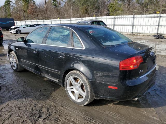 WAUAF78E08A110528 - 2008 AUDI A4 2.0T BLACK photo 2