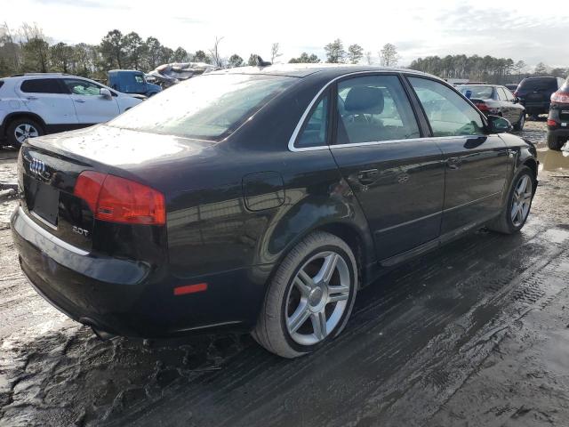 WAUAF78E08A110528 - 2008 AUDI A4 2.0T BLACK photo 3