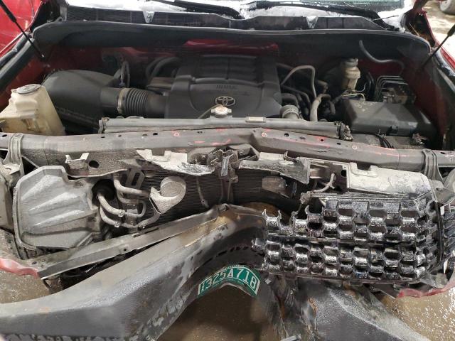 5TFUY5F19JX725547 - 2018 TOYOTA TUNDRA DOUBLE CAB SR/SR5 RED photo 11