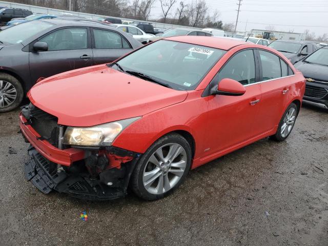 1G1PG5SB4E7414640 - 2014 CHEVROLET CRUZE LTZ RED photo 1