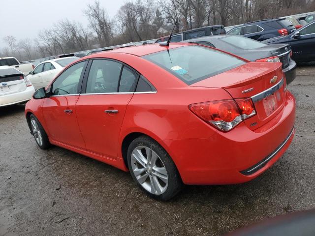 1G1PG5SB4E7414640 - 2014 CHEVROLET CRUZE LTZ RED photo 2