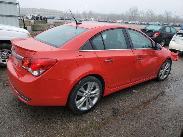 1G1PG5SB4E7414640 - 2014 CHEVROLET CRUZE LTZ RED photo 3