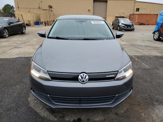 3VW637AJ5DM257463 - 2013 VOLKSWAGEN JETTA HYBRID GRAY photo 5