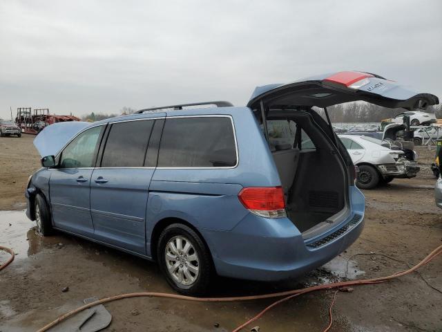 5FNRL3H70AB102841 - 2010 HONDA ODYSSEY EX BLUE photo 2