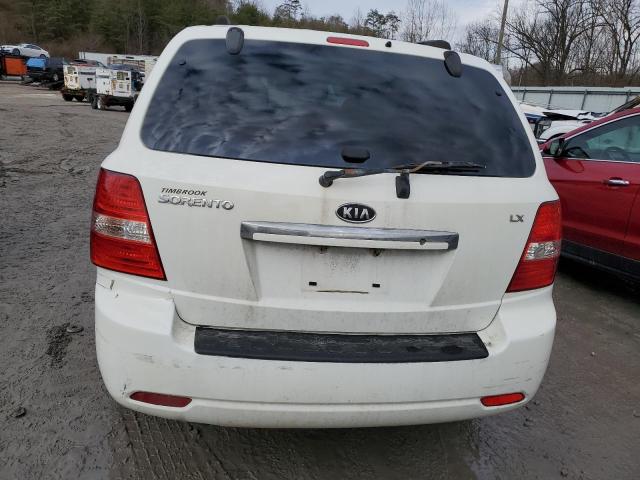 KNDJC735085809556 - 2008 KIA SORENTO EX WHITE photo 6