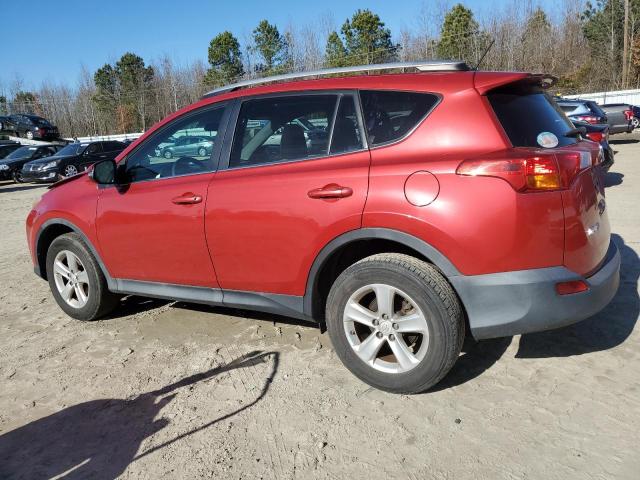 2T3RFREV3EW155370 - 2014 TOYOTA RAV4 XLE RED photo 2