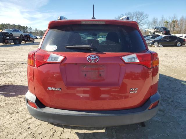 2T3RFREV3EW155370 - 2014 TOYOTA RAV4 XLE RED photo 6