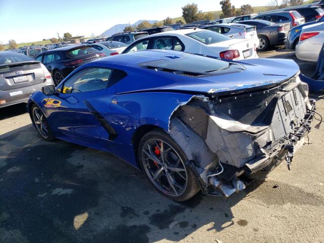 1G1Y82D40L5117792 - 2020 CHEVROLET CORVETTE STINGRAY 3LT BLUE photo 2