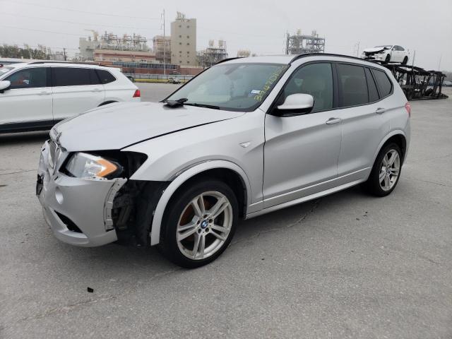 5UXWX9C53E0D10640 - 2014 BMW X3 XDRIVE28I SILVER photo 1