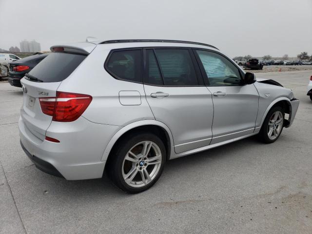 5UXWX9C53E0D10640 - 2014 BMW X3 XDRIVE28I SILVER photo 3