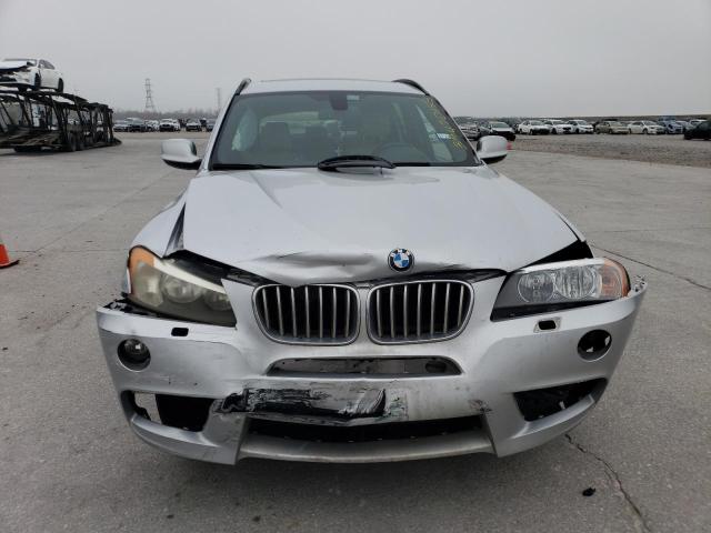 5UXWX9C53E0D10640 - 2014 BMW X3 XDRIVE28I SILVER photo 5