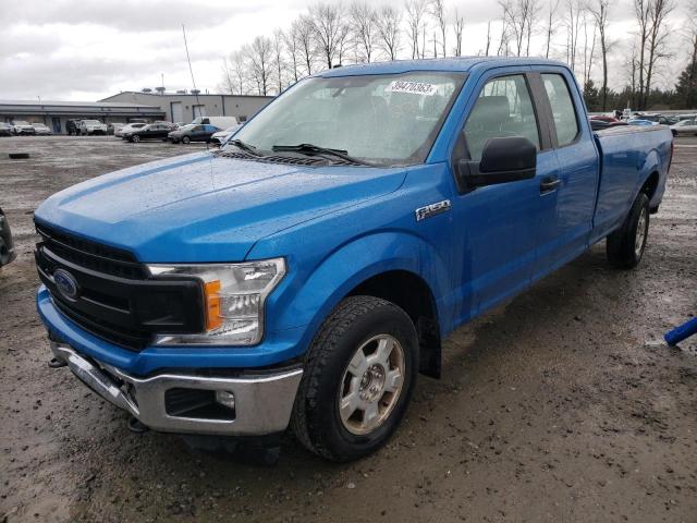 1FTFX1E40KKC99343 - 2019 FORD F150 SUPER CAB BLUE photo 1