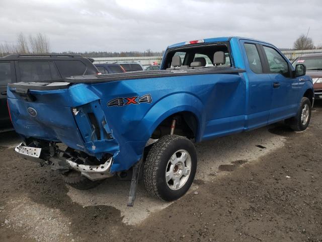 1FTFX1E40KKC99343 - 2019 FORD F150 SUPER CAB BLUE photo 3